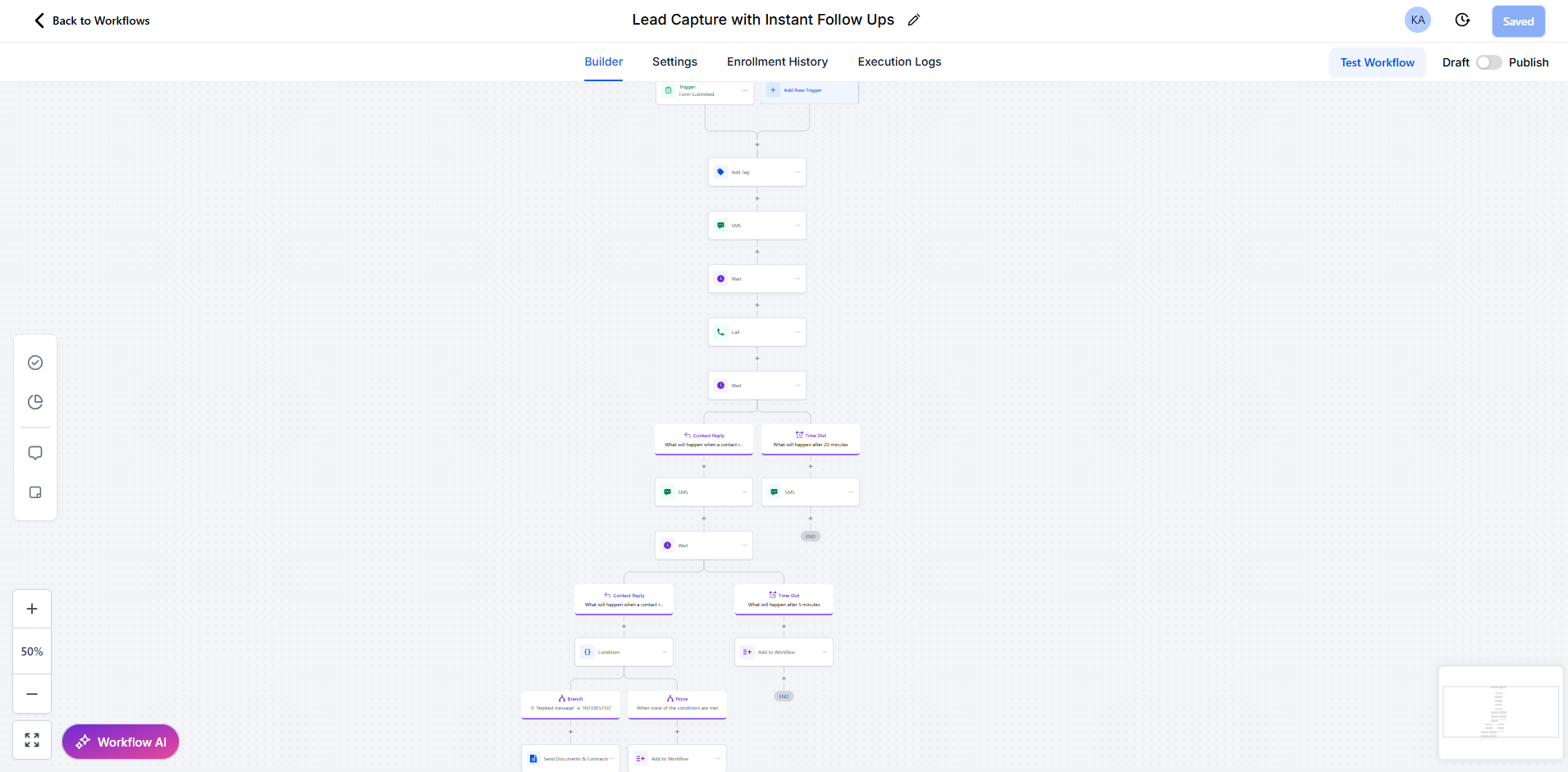 Lead Capture with Instant Follow Ups